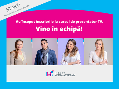 Poţi deveni prezentator TV învăţând de la cei mai buni: Alessandra Stoicescu, Dan Negru, Dani Oţil sunt profesori la IMA